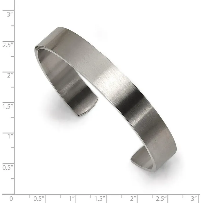Stainless Steel Brushed Cuff Bangle Chisel Bracelets Stainless Steel Brushed Cuff Bangle Chisel Bracelets