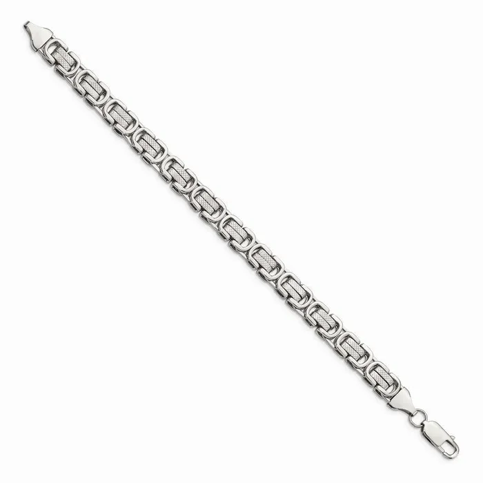 Stainless Steel Polished and Textured Bracelet Chisel Bracelets Stainless Steel Polished and Textured Bracelet Chisel Bracelets
