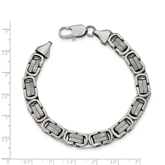 Stainless Steel Polished and Textured Bracelet Chisel Bracelets Stainless Steel Polished and Textured Bracelet Chisel Bracelets