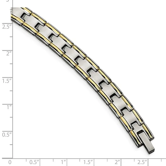 Stainless Steel Yellow IPplated Polished Bracelet Chisel Bracelets Stainless Steel Yellow IPplated Polished Bracelet Chisel Bracelets