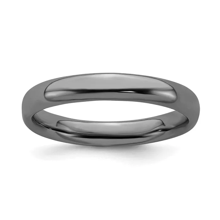 Sterling Silver Stackable Expressions Blackplated Polished Ring QSK249 Stackable Expressions Rings Sterling Silver Stackable Expressions Blackplated Polished Ring QSK249 Stackable Expressions Rings