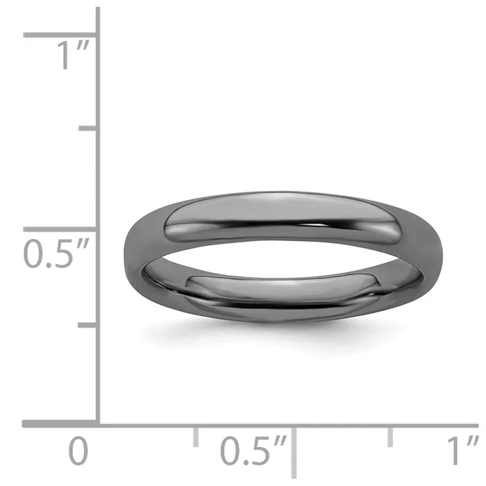 Sterling Silver Stackable Expressions Blackplated Polished Ring QSK249 Stackable Expressions Rings Sterling Silver Stackable Expressions Blackplated Polished Ring QSK249 Stackable Expressions Rings