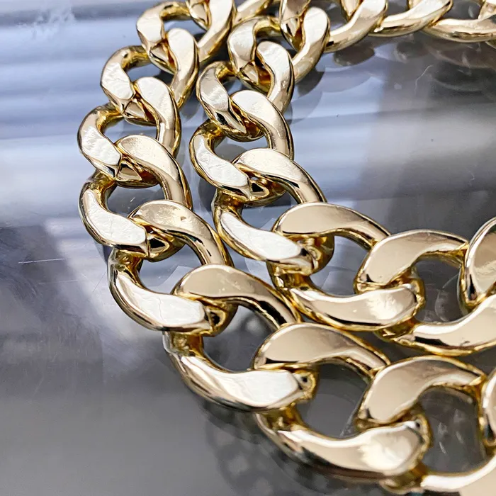 Sungshin Metal Necklaces 14K Gold Plated Cuban Link Chain Hip Hop Necklace 20MM Thick 2430 Sungshin Metal Necklaces 14K Gold Plated Cuban Link Chain Hip Hop Necklace 20MM Thick 2430