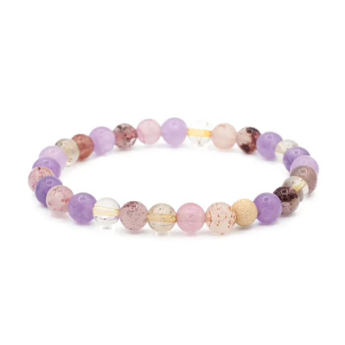 Super seven bracelet 6mm or 8mm Earthly Abundance Jewelry Bracelets