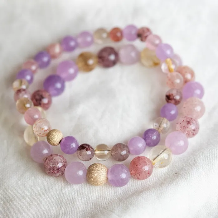 Super seven bracelet 6mm or 8mm Earthly Abundance Jewelry Bracelets