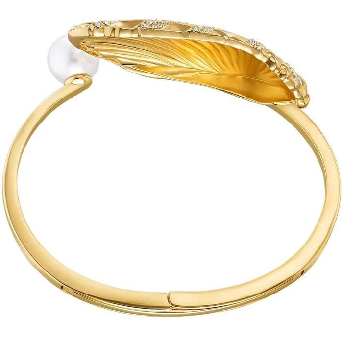 Swarovski Bracelets Swarovski Womens Bracelet Shell Yellow Gold Plated Crystal Pearl 5520665
