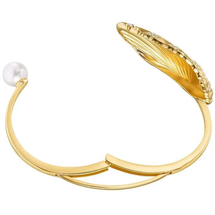 Swarovski Bracelets Swarovski Womens Bracelet Shell Yellow Gold Plated Crystal Pearl 5520665