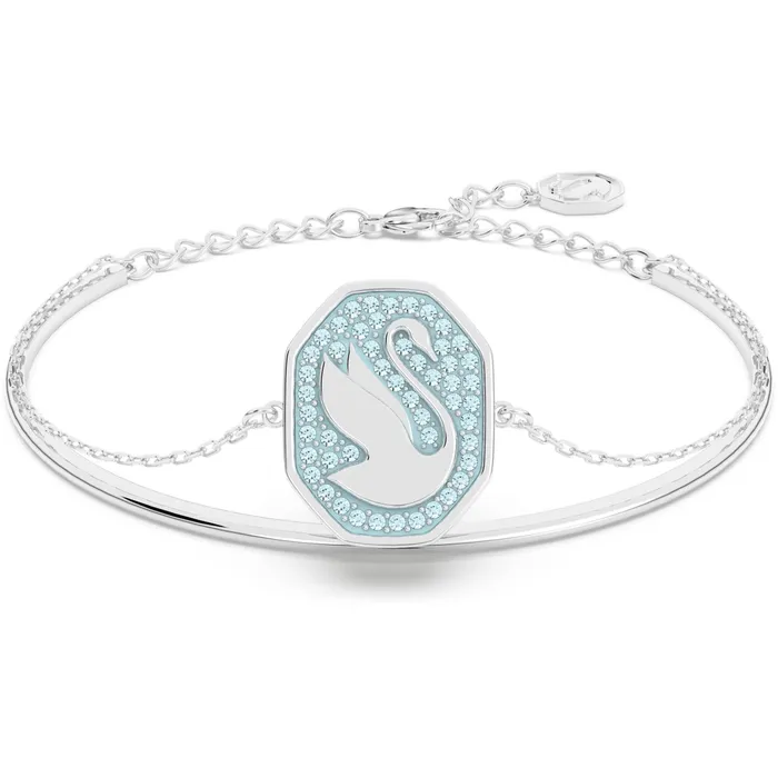 Swarovski Womens Bangle Bracelet Signum Swan Blue Crystal Rhodium Plated 5628552 Swarovski Bracelets Swarovski Womens Bangle Bracelet Signum Swan Blue Crystal Rhodium Plated 5628552 Swarovski Bracelets