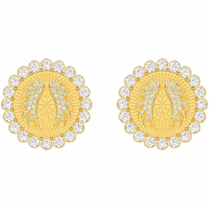 Swarovski Womens Clip Earring Lucky Goddess White Crystal Gold Plated 5464120 Swarovski Earrings Swarovski Womens Clip Earring Lucky Goddess White Crystal Gold Plated 5464120 Swarovski Earrings