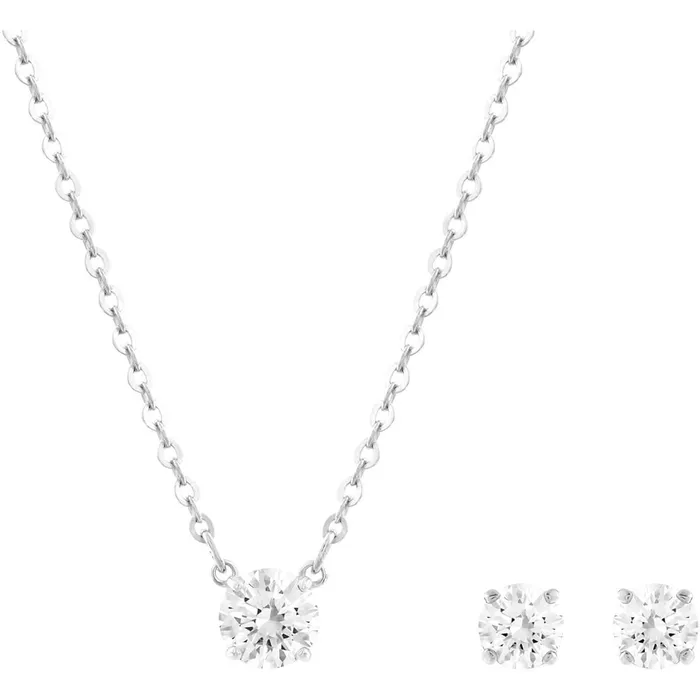 Swarovski Womens Necklace Earrings Set Attract Silver Tone 5113468 Swarovski Earrings Swarovski Womens Necklace Earrings Set Attract Silver Tone 5113468 Swarovski Earrings