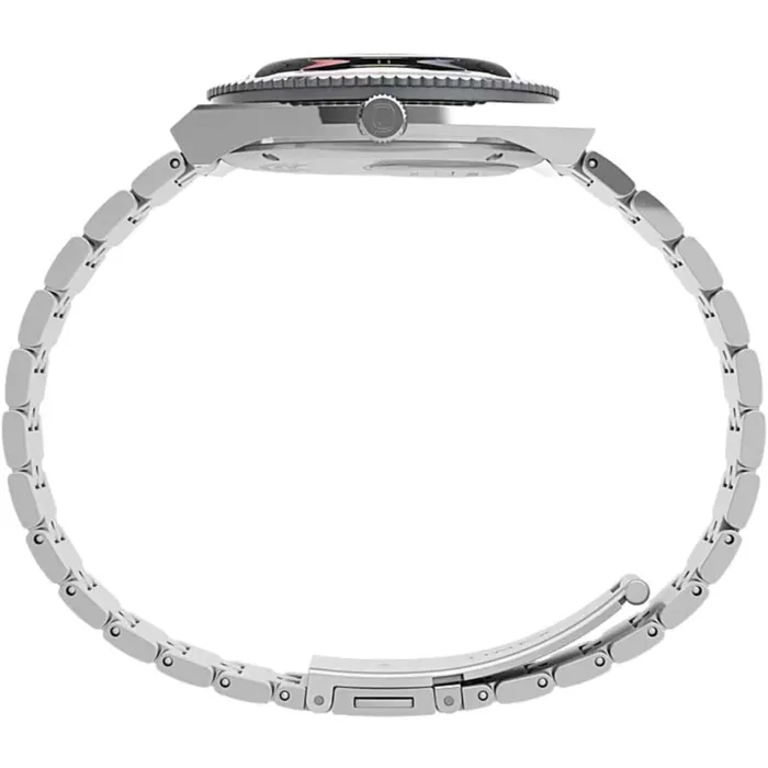 Timex Timex Mens Watch Q Quartz Date Black Dial Silver Tone Steel Bracelet TW2V38100 Bracelets Timex Timex Mens Watch Q Quartz Date Black Dial Silver Tone Steel Bracelet TW2V38100 Bracelets