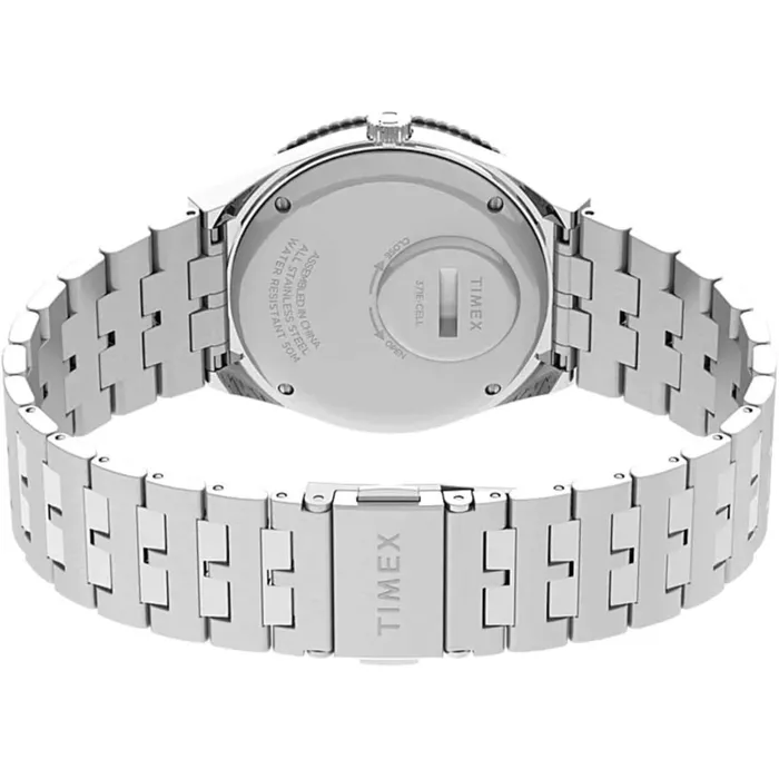 Timex Timex Mens Watch Q Quartz Date Black Dial Silver Tone Steel Bracelet TW2V38100 Bracelets Timex Timex Mens Watch Q Quartz Date Black Dial Silver Tone Steel Bracelet TW2V38100 Bracelets