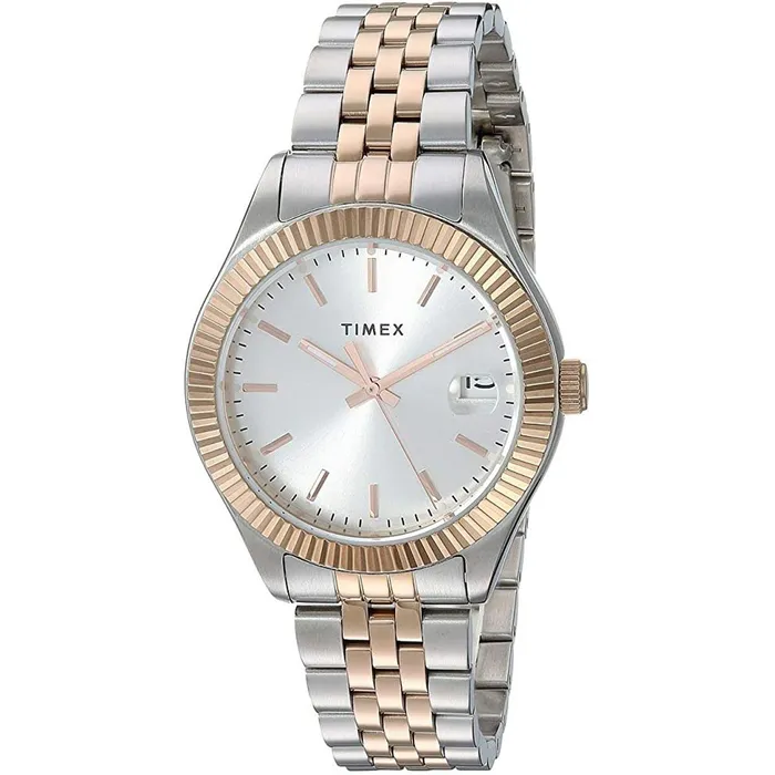 Timex Womens Quartz Watch Waterbury Silver Dial Bracelet TW2T87000VQ Timex Bracelets Timex Womens Quartz Watch Waterbury Silver Dial Bracelet TW2T87000VQ Timex Bracelets