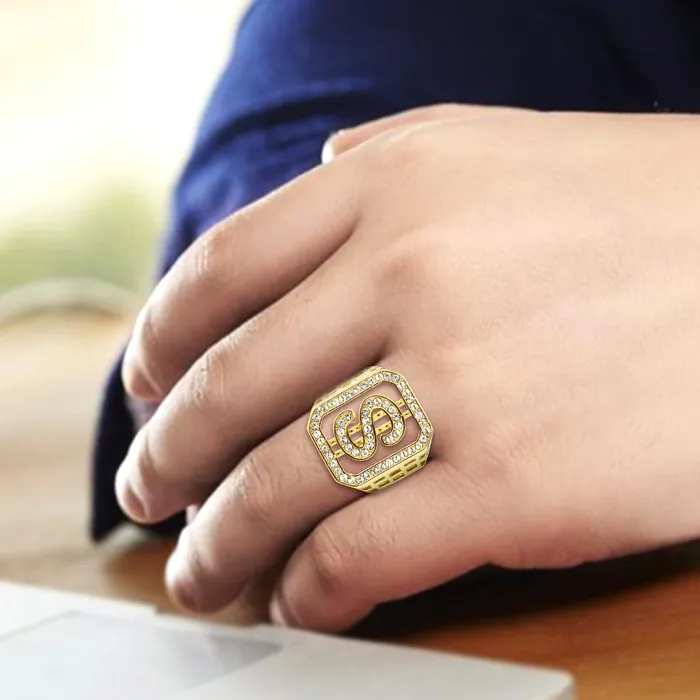 TK3757 IP GoldIon Plating Stainless Steel Ring with Top Grade Crystal in Clear Alamode Rings TK3757 IP GoldIon Plating Stainless Steel Ring with Top Grade Crystal in Clear Alamode Rings