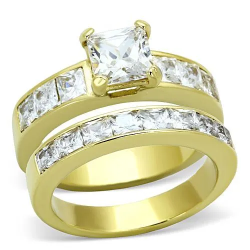 TK61206G IP GoldIon Plating Stainless Steel Ring with AAA Grade CZ in Clear Alamode Rings TK61206G IP GoldIon Plating Stainless Steel Ring with AAA Grade CZ in Clear Alamode Rings