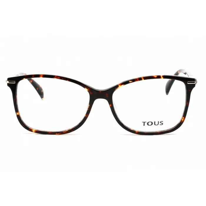 Tous Mens Eyeglasses Full Rim Shiny Havana Plastic Rectangular Frame VTOB11S 0714 Tous Rings