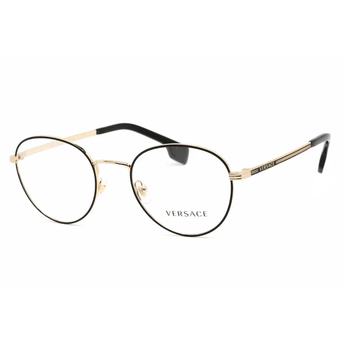 Versace Versace Mens Eyeglasses GoldMatte Black Full Rim Metal Round Frame 0VE1279 1436 Rings Versace Versace Mens Eyeglasses GoldMatte Black Full Rim Metal Round Frame 0VE1279 1436 Rings