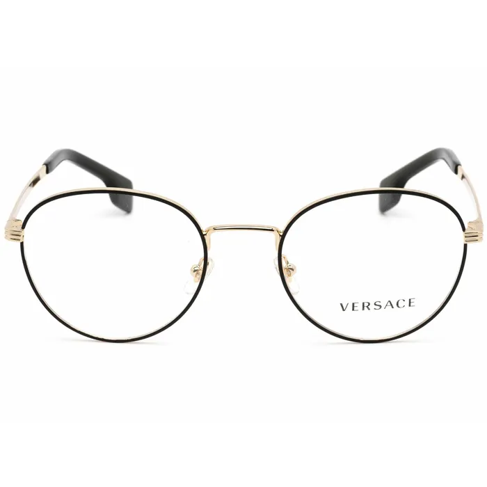 Versace Versace Mens Eyeglasses GoldMatte Black Full Rim Metal Round Frame 0VE1279 1436 Rings