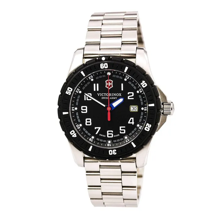 Victorinox Swiss Army Swiss Army 241675 Mens Maverick Sport Black Dial Stainless Steel Bracelet Watch Bracelets Victorinox Swiss Army Swiss Army 241675 Mens Maverick Sport Black Dial Stainless Steel Bracelet Watch Bracelets
