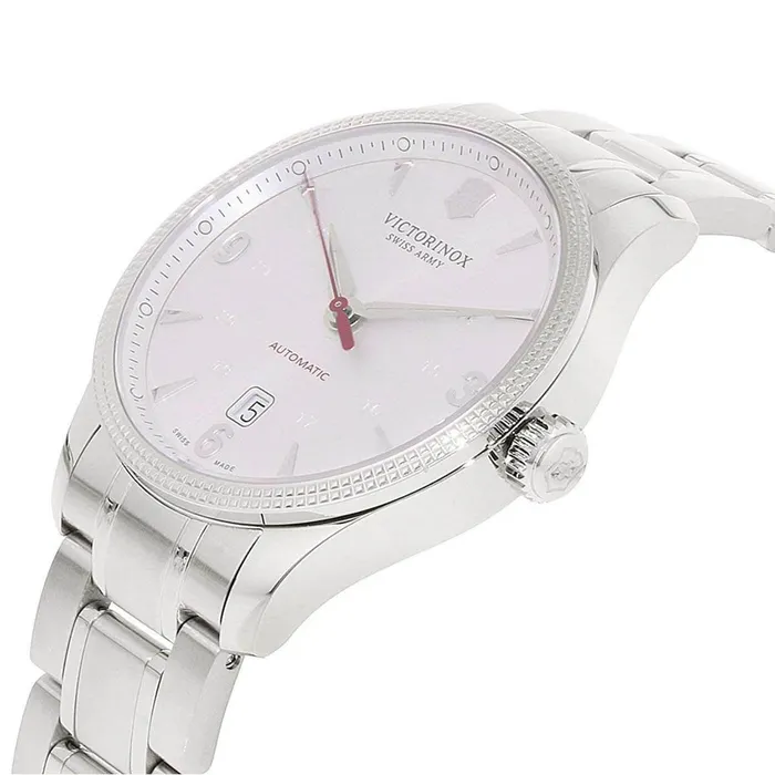 Victorinox Swiss Army Victorinox Swiss Army Mens Alliance Silver Tone Dial Bracelet Automatic Watch and Knife Set 2417151 Bracelets Victorinox Swiss Army Victorinox Swiss Army Mens Alliance Silver Tone Dial Bracelet Automatic Watch and Knife Set 2417151 Bracelets