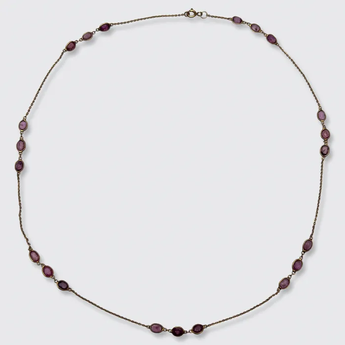 Vintage Ruby Station Necklace 21stfinds Necklaces Vintage Ruby Station Necklace 21stfinds Necklaces