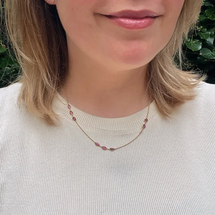 Vintage Ruby Station Necklace 21stfinds Necklaces Vintage Ruby Station Necklace 21stfinds Necklaces