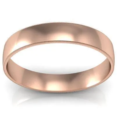 Vintage Style Milgrain Ring 4mm deBebians Rings