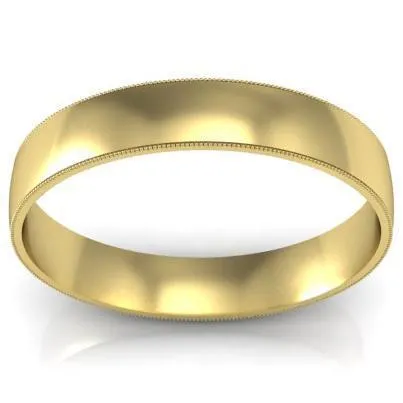 Vintage Style Milgrain Ring 4mm deBebians Rings