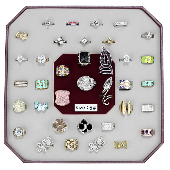 VK009SIZE5 Assorted Brass Ring with Assorted in Assorted Alamode Rings