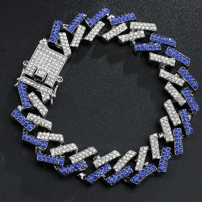 VVS Jewelry 2Tone Cuban Chain FREE Bracelet Bundle VVS Jewelry Bracelets