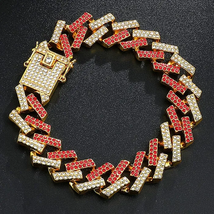 VVS Jewelry 2Tone Cuban Chain FREE Bracelet Bundle VVS Jewelry Bracelets
