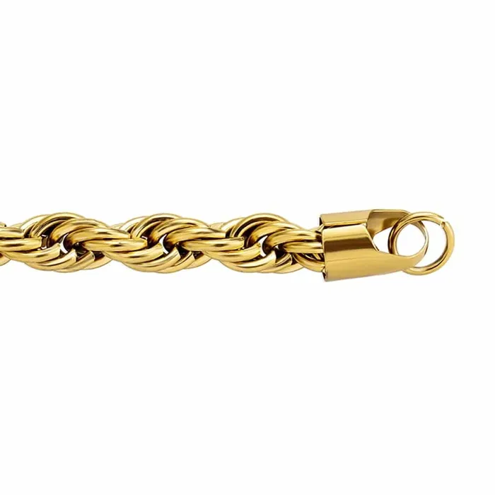 VVS Jewelry GoldSilver Stainless Steel Rope Chain FREE Rope Bracelet VVS Jewelry Bracelets