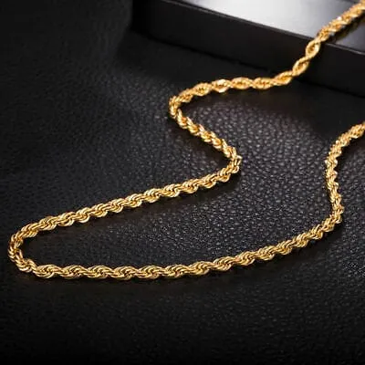 VVS Jewelry GoldSilver Stainless Steel Rope Chain FREE Rope Bracelet VVS Jewelry Bracelets