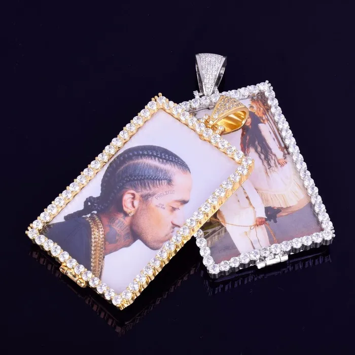VVS Jewelry VVS Jewelry Custom Photo Square Medallion Chain Necklaces