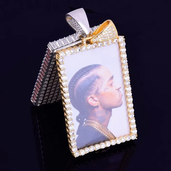 VVS Jewelry VVS Jewelry Custom Photo Square Medallion Chain Necklaces