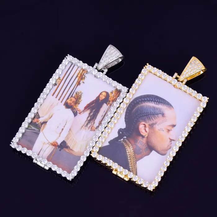 VVS Jewelry VVS Jewelry Custom Photo Square Medallion Chain Necklaces