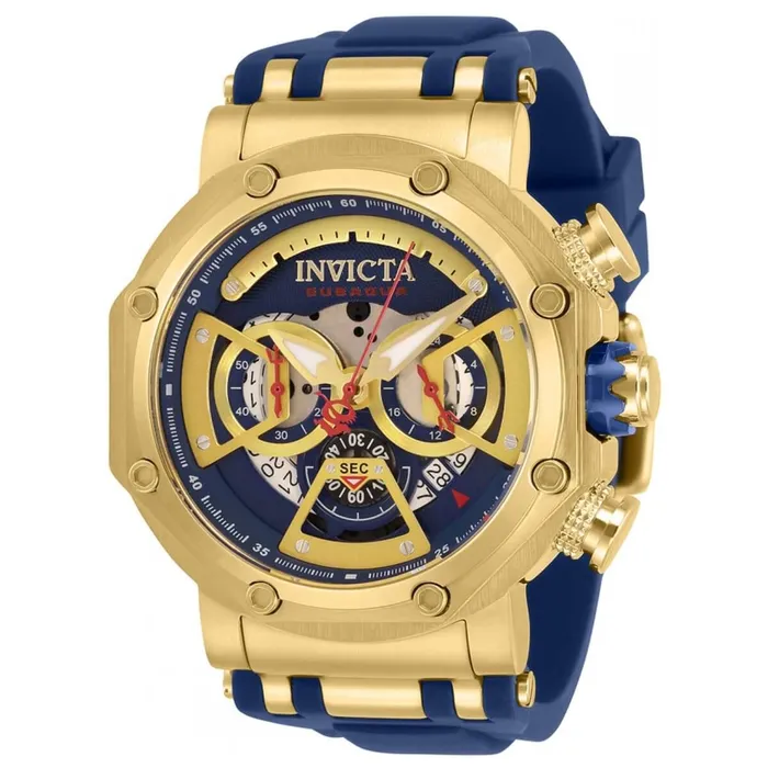 Watches Invicta Invicta Mens Chronograph Watch Subaqua Yellow Gold Case Blue Dial Strap 32189 Watches Invicta Invicta Mens Chronograph Watch Subaqua Yellow Gold Case Blue Dial Strap 32189