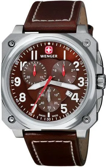Wenger Mens Swiss Made AeroGraph Cockpit Chronograph 77014 Wenger Rings