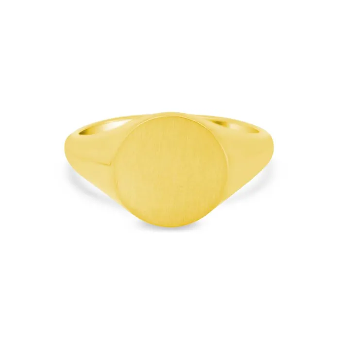 Womens Round Signet Ring Medium deBebians Rings