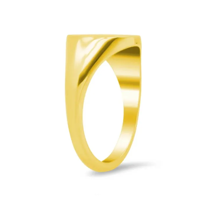 Womens Round Signet Ring Medium deBebians Rings