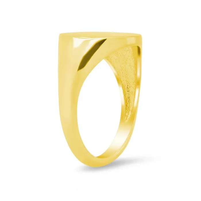 Womens Round Signet Ring Medium deBebians Rings