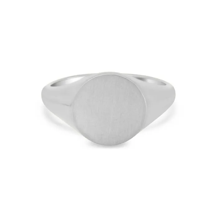 Womens Round Signet Ring Medium deBebians Rings