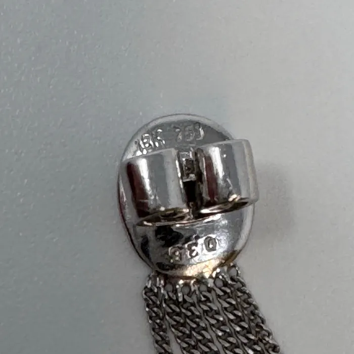 18K White Gold Diamond Earrings Jewelry Earrings