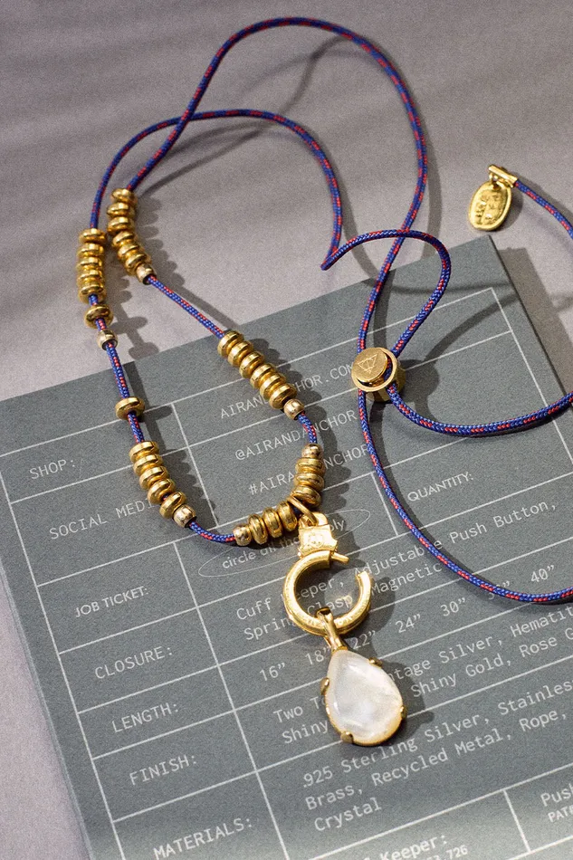 Air Anchor In Deep Water Necklace Set Necklaces