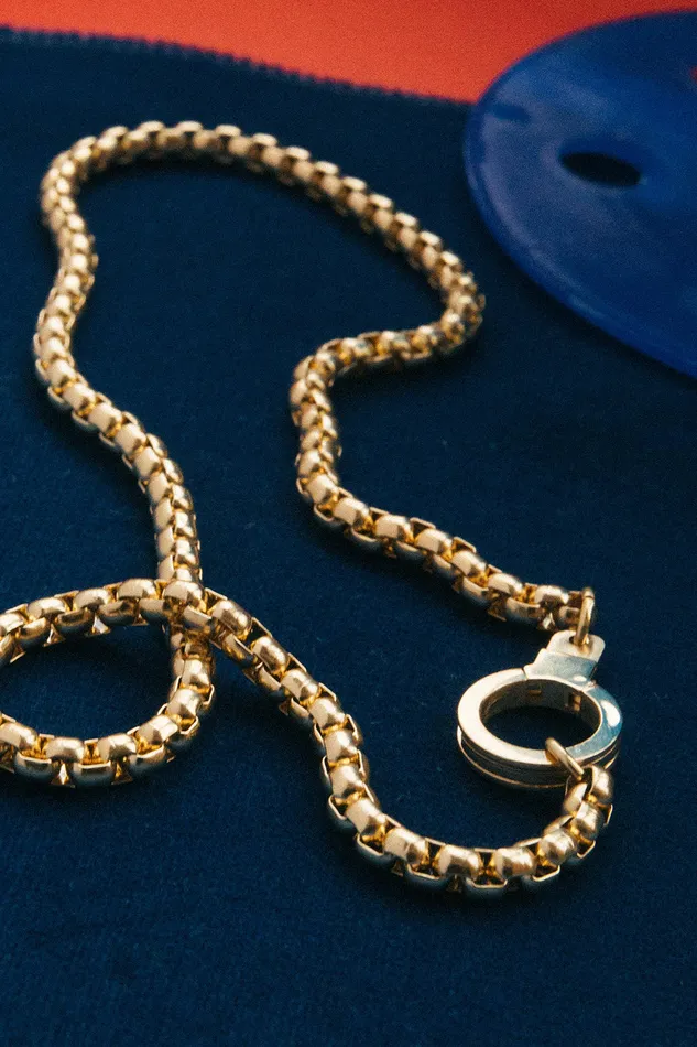 Air and Anchor Necklaces Stainless Steel Journey Chain Cuff Keeper Necklace Air and Anchor Necklaces Stainless Steel Journey Chain Cuff Keeper Necklace