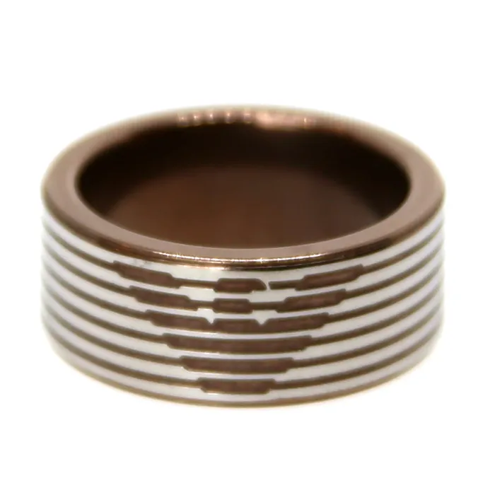 Armani MenS Ring Stainless Steel Bronze With Armani Logo Size 1025 Armani Rings Armani MenS Ring Stainless Steel Bronze With Armani Logo Size 1025 Armani Rings