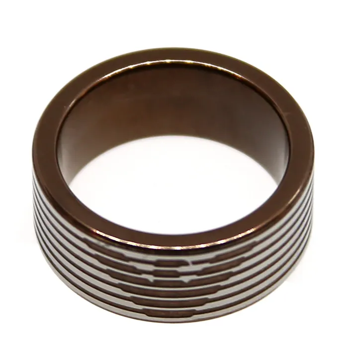 Armani MenS Ring Stainless Steel Bronze With Armani Logo Size 1025 Armani Rings Armani MenS Ring Stainless Steel Bronze With Armani Logo Size 1025 Armani Rings