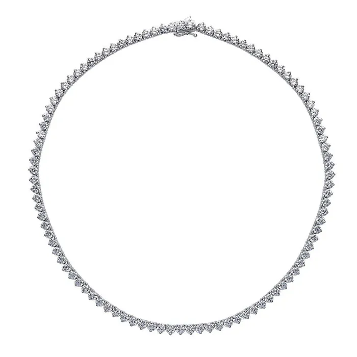 BERRICLE CZ Tennis Necklace in Sterling Silver 17 Necklaces