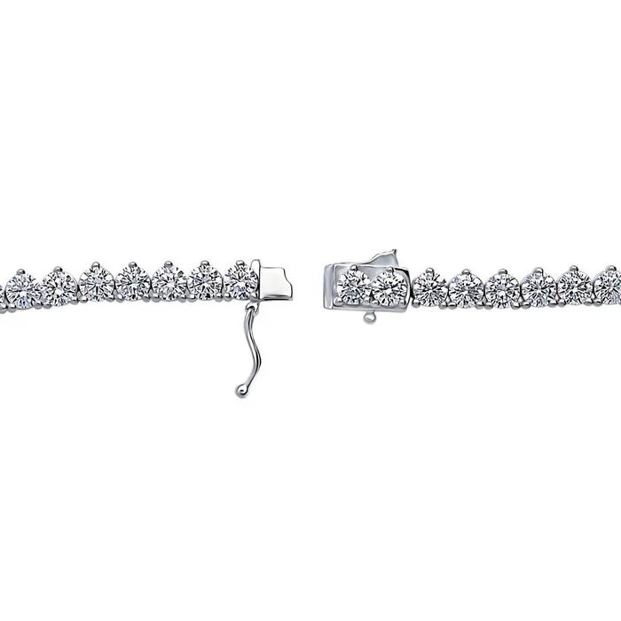 BERRICLE CZ Tennis Necklace in Sterling Silver 17 Necklaces