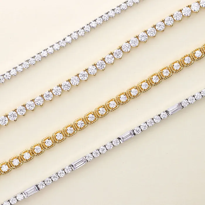 BERRICLE CZ Tennis Necklace in Sterling Silver 17 Necklaces